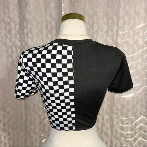 Black and white blouse, size S - Picture 2 of 2